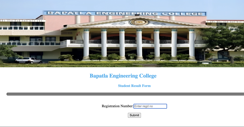 Bapatla Engineering College Results 2024 {Out} Download BEC Marksheet